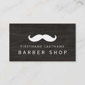 Carte De Visite Moustache classique de coiffeur