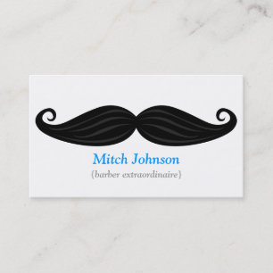 Carte De Visite Moustache noire Bizcard