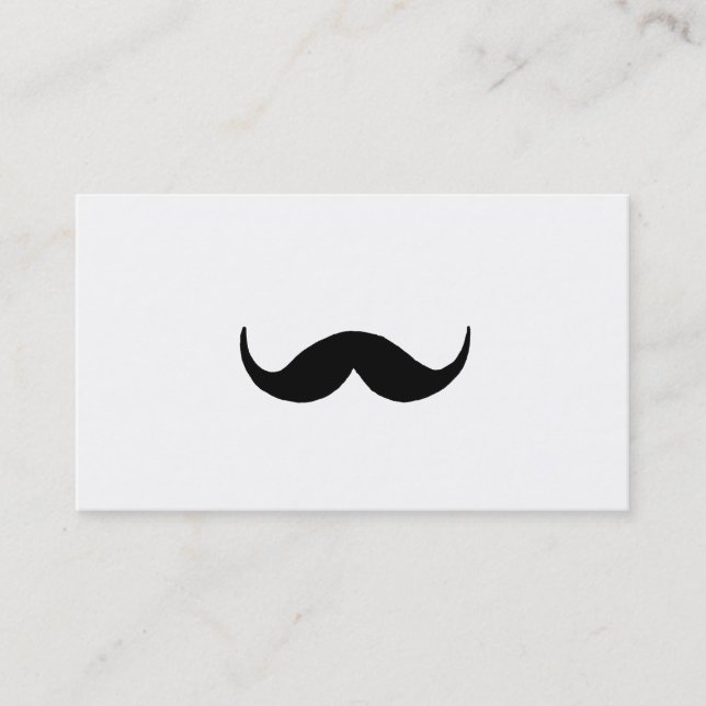 Carte De Visite Moustache simple (Devant)