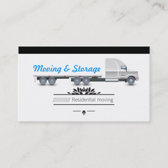 Carte De Visite Moving et Storage (Devant)