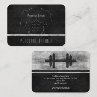 Carte De Visite Muscle Homme Fitness Entraîneur Personnel Entraîne