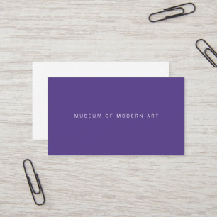 Carte De Visite Musée minimaliste Centre avant et arrière Deux aff