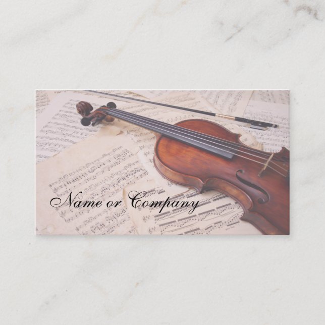 CARTE DE VISITE MUSIC (Devant)