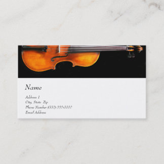 Carte de visite musical pour le site du violon