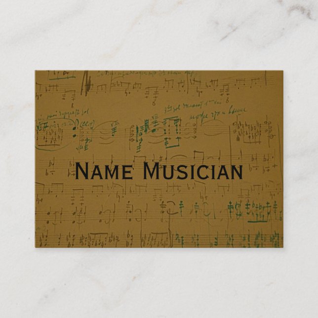 Carte de visite musicien (Devant)