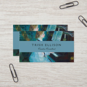 Carte De Visite Musicien de piano Renoir Woman