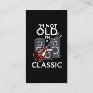 Carte De Visite Musicien guitariste classique d'antan