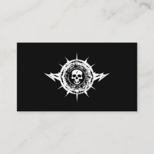 Carte De Visite Musicien Musique Industrie Rock Band Guitare Leçon