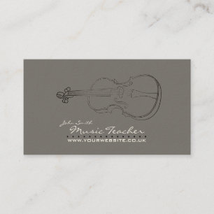 Carte De Visite Musicien/professeur de musique v3