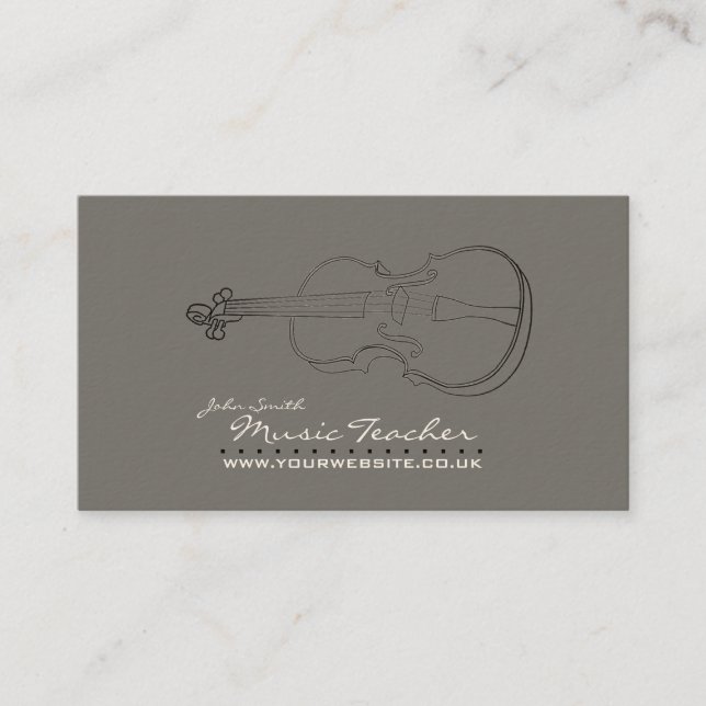 Carte De Visite Musicien/professeur de musique v3 (Devant)