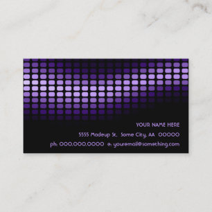 Carte De Visite musicmeterz. pourpre