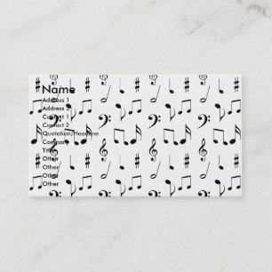 Carte De Visite Musique