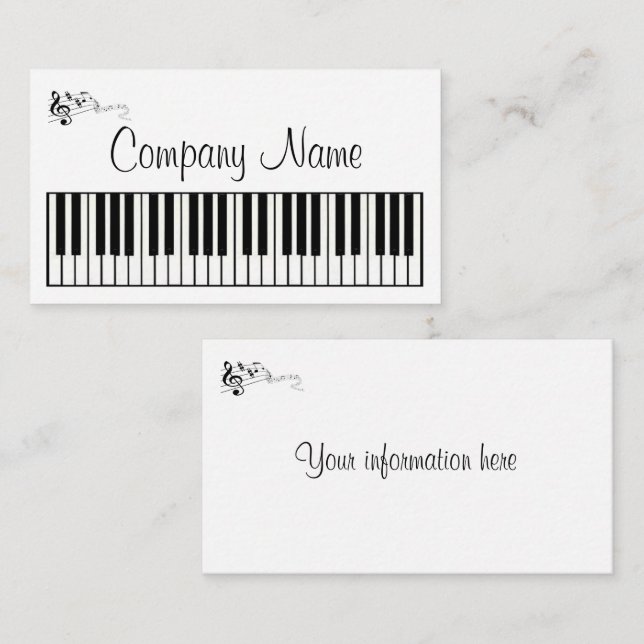Carte De Visite Musique (Devant / Derrière)