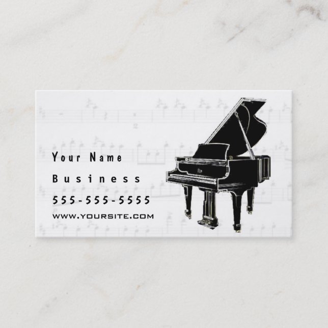 Carte De Visite Musique à mes oreilles (Devant)