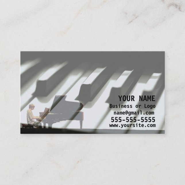 Carte De Visite Musique à mes oreilles (Devant)