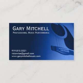 Carte De Visite Musique de Gary Mitchell
