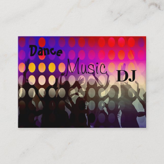 Carte de visite Musique DJ Dance Party (Devant)