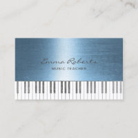 Musique Enseignant Royal Blue Piano Keys Musical