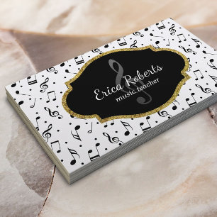 Carte De Visite Musique Enseignant Vocal Entraîneur Chanteur Music