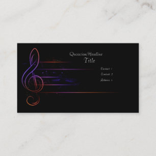 Carte De Visite Musique et lumière