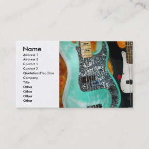 Carte De Visite Musique - Guitare - Rock mec