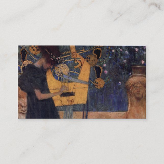 Carte De Visite Musique - Gustav Klimt (Devant)