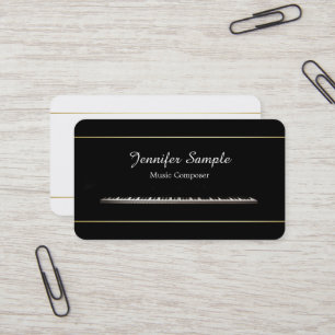 Carte De Visite Musique Piano enseignant compositeur professionnel