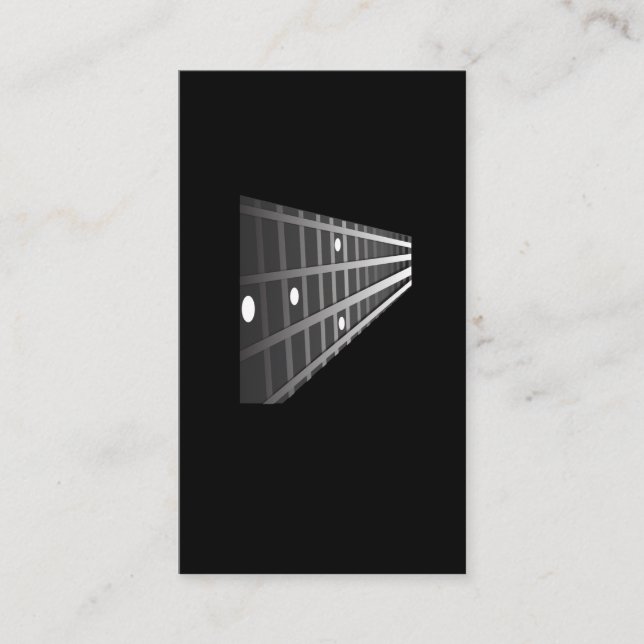 Carte De Visite Musique rock en métal de joueur de musicien de (Devant)