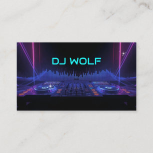 Carte De Visite Musique rythmée de DJ professionnel