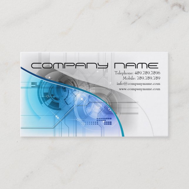 Carte De Visite Musique Teachnique de haut-parleur ou (Devant)