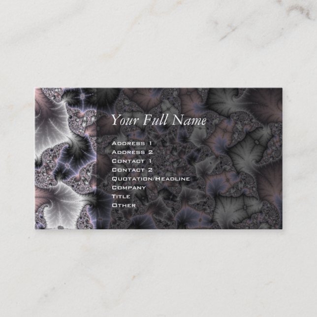 Carte De Visite My Star - Fractal Art (Devant)