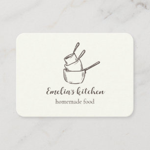 Carte De Visite My tiny kitchen logo code qr laissez-nous un avis