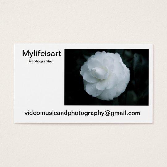 Carte de visite Mylifeisart photographe