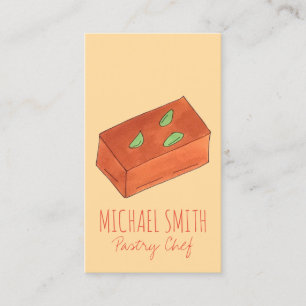 Carte De Visite Mysore Pak Indian Sweet Bakery Pâtisserie Chef Ali