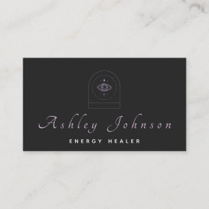 Carte De Visite Mystérieux 3ème oeil Logo Énergie Guérir Astrologi
