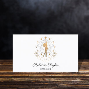 Carte De Visite mystique céleste femme vie coach lune