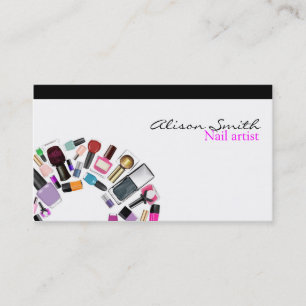 Carte De Visite Nail Artist/Nail Polish circle