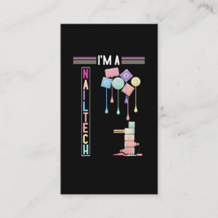 Carte De Visite Nail Tech maquillage Nail Technicien Cosmétique