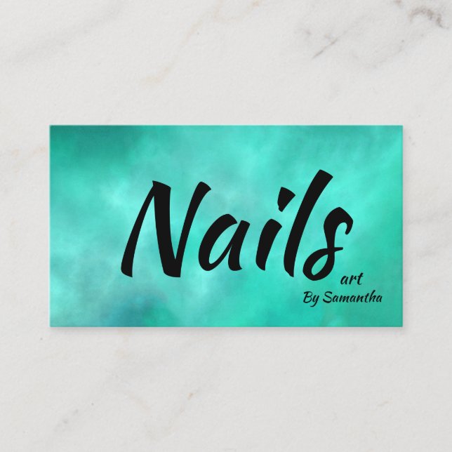 Carte De Visite Nails Art Moderne Beauté (Devant)