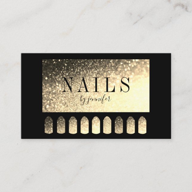 Carte De Visite Nails Artist Elegant (Devant)