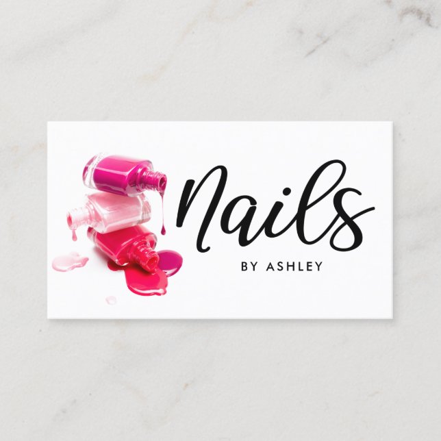 Carte De Visite Nails Chic Calligraphie (Devant)