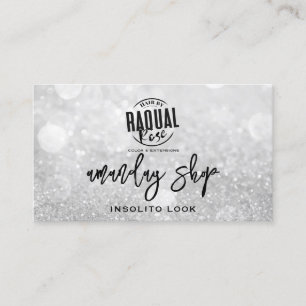 Carte De Visite Nails de maquillage de code QR Parties scintillant