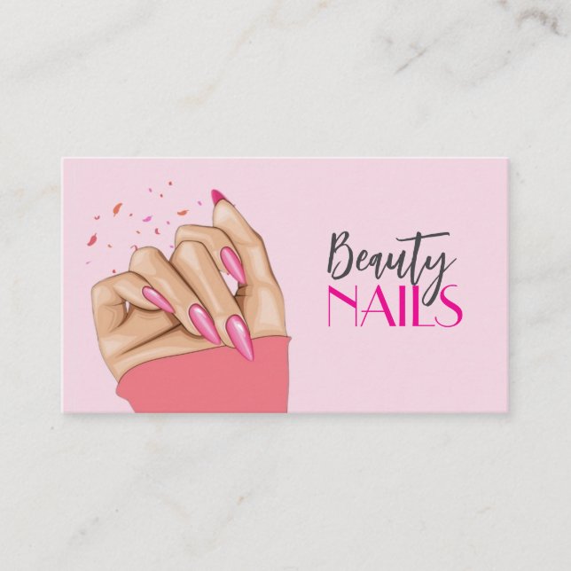 Carte De Visite Nails Salon Business Card (Devant)