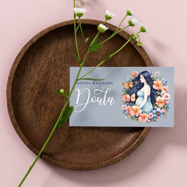 Carte De Visite Naissance et post-partum Doula Photo Code QR (Créateur téléchargé)