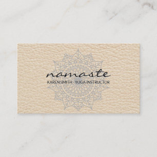 Carte De Visite Namaste Yoga Motif tribal