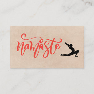 Carte De Visite Namaste Yoga Stretch