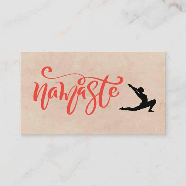 Carte De Visite Namaste Yoga Stretch (Devant)