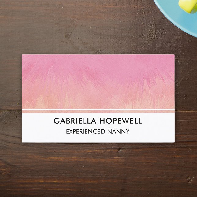 Carte De Visite Nanny Babysitter Enfant Enfant Garderie Profession (Créateur téléchargé)