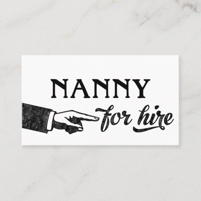 Carte De Visite Nanny Business Cards (Devant)