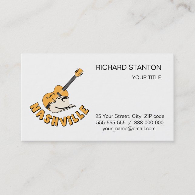Carte De Visite Nashville (Devant)